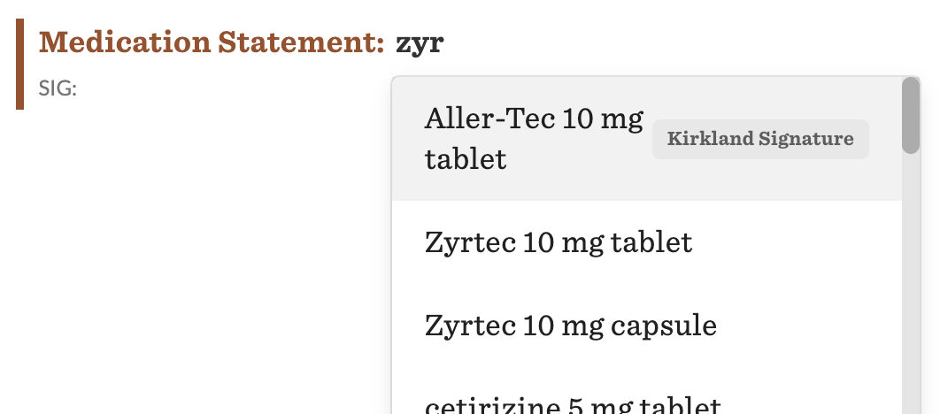 With the plugin active, the preferred result is listed first, and with additional context